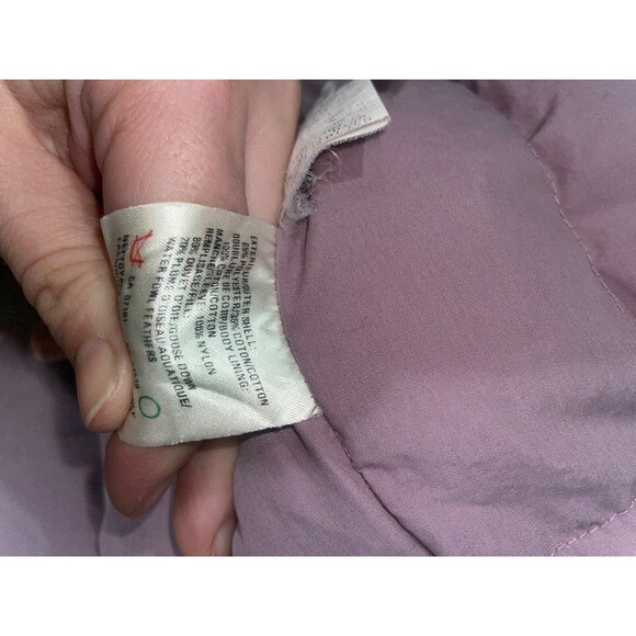 Down Crest Women’s Vintage Long Down Winter Coat size 4 Lavender - Picture 14 of 14